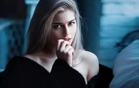 #women #blonde Galina Rover fur coats black coat #1080P #wallpaper #hdwallp...