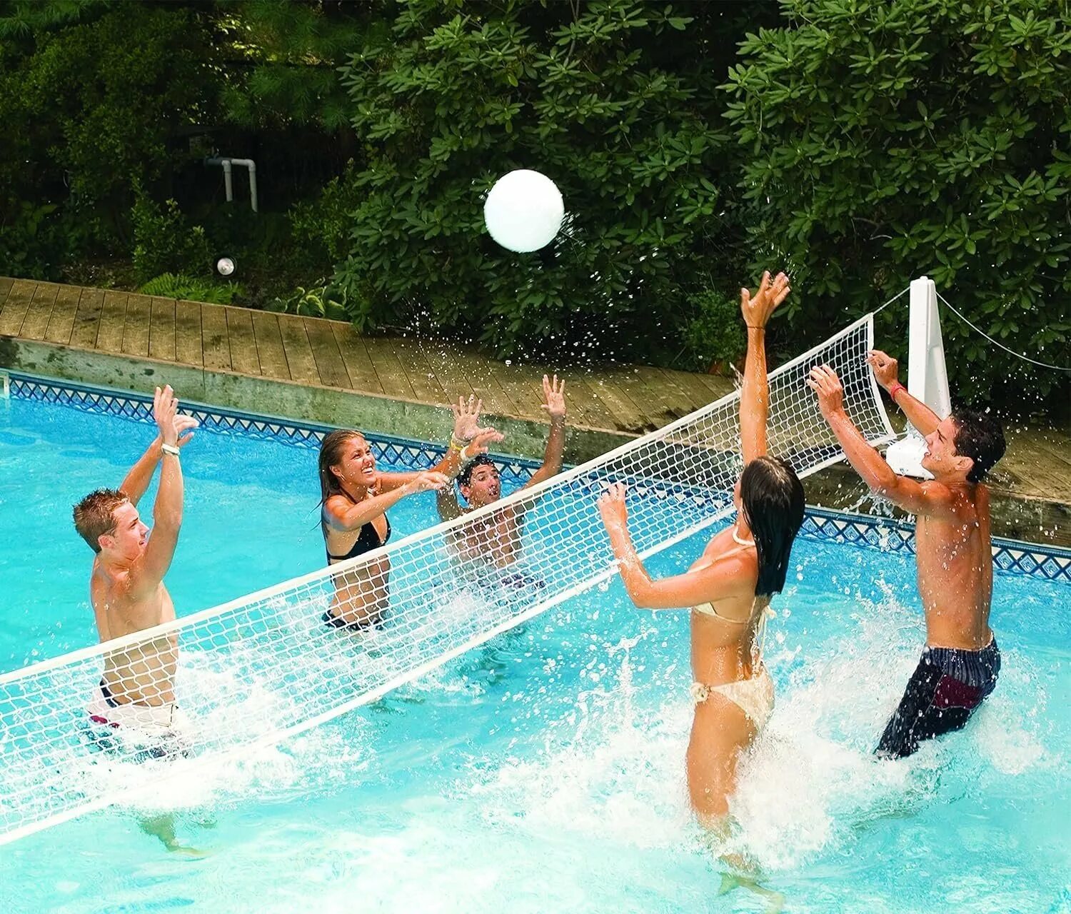 Водный волейбол. Волейбол на воде. Развлечения в бассейне. Конкурсы в бассейне. Развлекательная программа у бассейна.