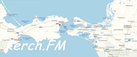 Крымский мост на карте краснодарского края