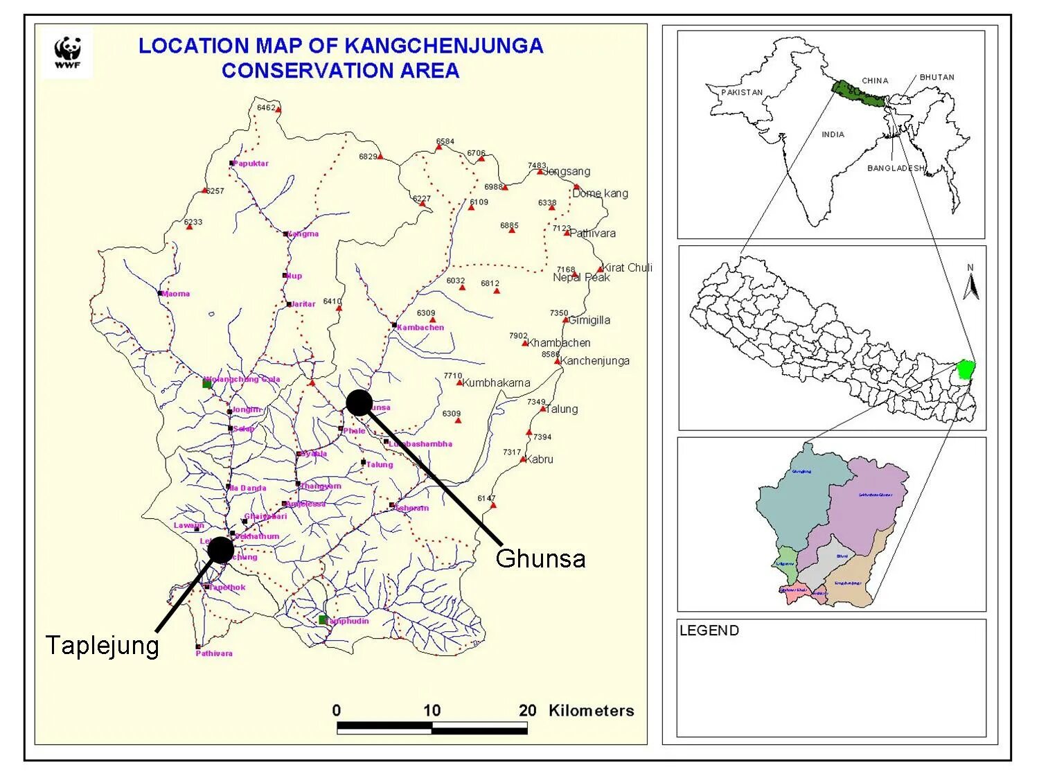 Is an area located. Conservation area. Area Map. Канченджанга на карте. Канченджанга (8586 метров, Непал/Индия), на контурной карте.