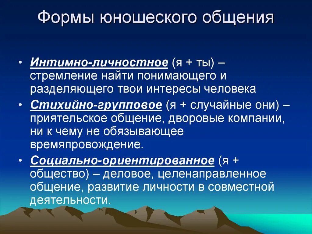 Подростковый возраст вид общения. Формы юношеского общения. Формы общения подростков. Формы юношеского общения кратко. Вид общения в юношеском возрасте.