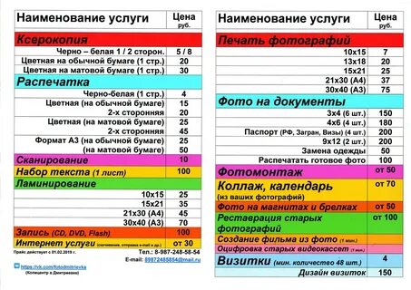 Расценки 1