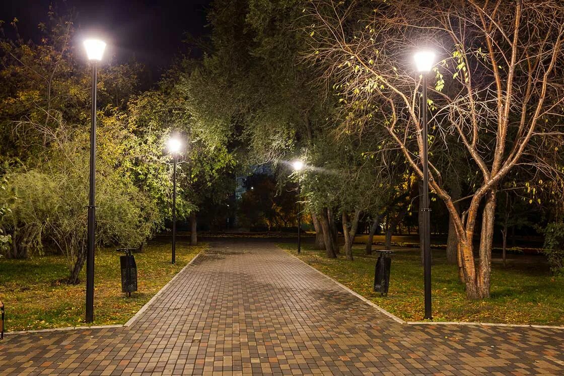 Делаем свет москва. Ландшафтное освещение парка «Техноград», ВДНХ. Парк освещенность Пятигорск. Уличное освещение в парках. Парковое освещение.