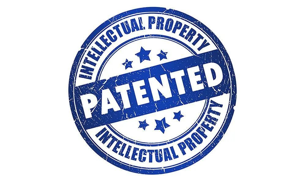 Патент на логотип. Табличка Patent. Значок патента. Защищено патентом. Запатентовано иконка.