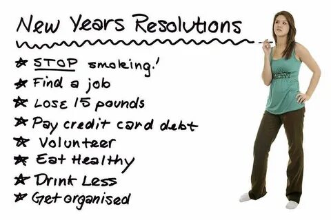 New year resolutions are