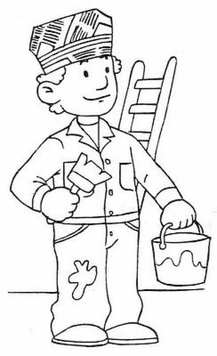 Распечатать раскраски профессии бесплатно Pin by Ascensao Albuquerque on Profissões Bee activities, Bee coloring pages, Co