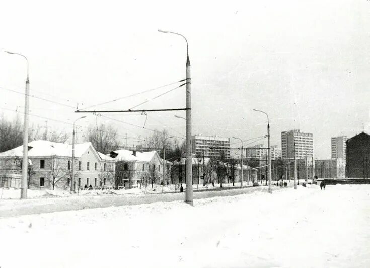 Пересечние Свободного и Зелёного проспектов. - История ВАО в фотографиях.Старые 