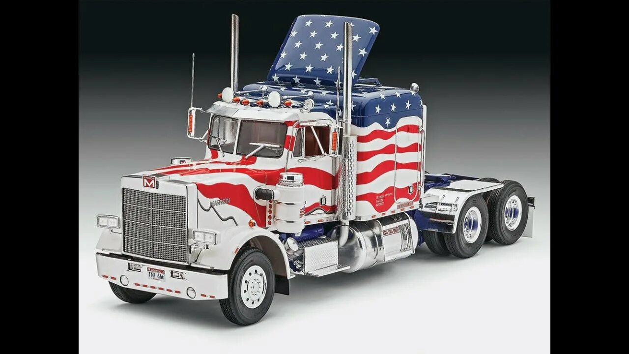 Грузовики 1 8. Сборная модель Revell Marmon conventional Stars and Stripes (07429) 1:25. 07429 Revell. Тягач Мармон американский. Седельный тягач Marmon 1 43.