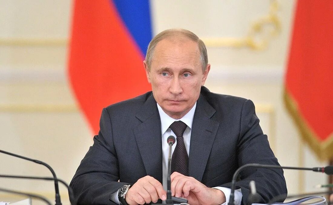 Дэг президента. Фото президента России Путина.