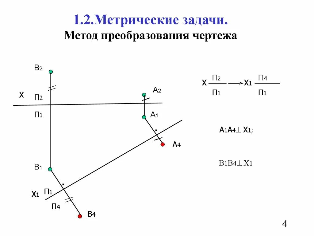 4 метод преобразования. Метрические задачи. способы преобразования чертежа. метод преобразования чертежа. метрические задачи с координатами.