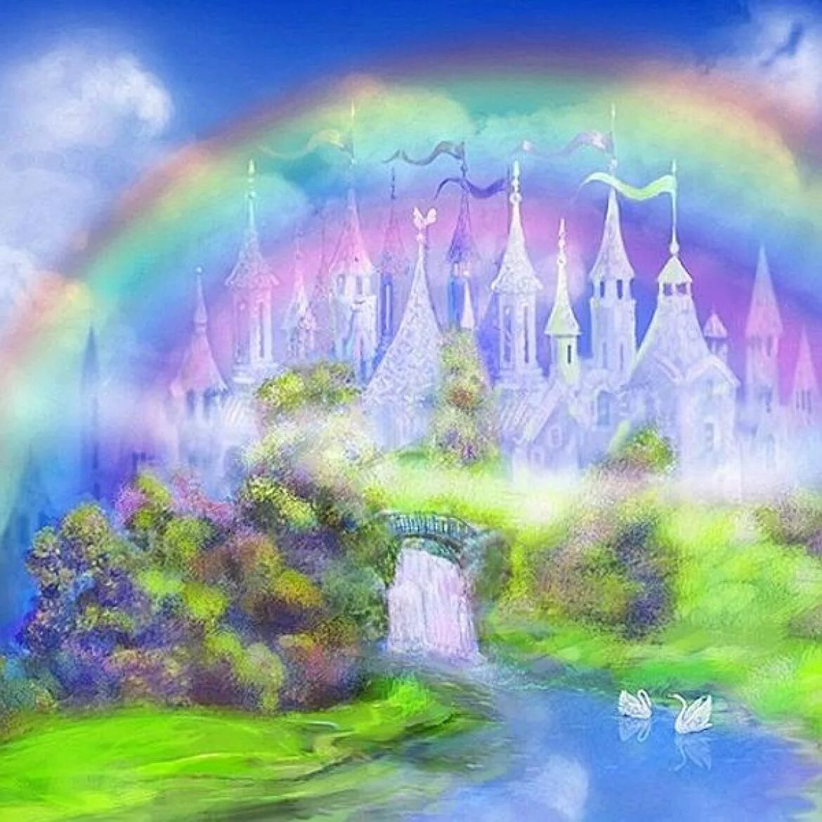 Волшебные картинки. "Дворец в облаках" Джеймс Гарни. Сказочная Страна. Волшебный фон. Волшебное царство.