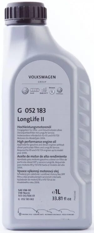 VAG Longlife II 0w-30. . Масло Фольксваген Longlife II С допуском 503.00 506.01.. Моторное масло VW Longlife II 0w-30 1 л. Масло моторное Longlife IV 0w-20 VW.