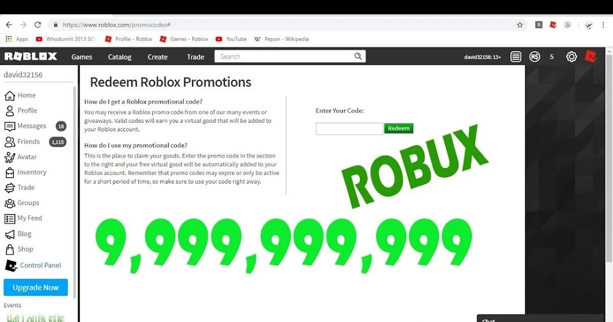 Роблокс получить роблоксы код