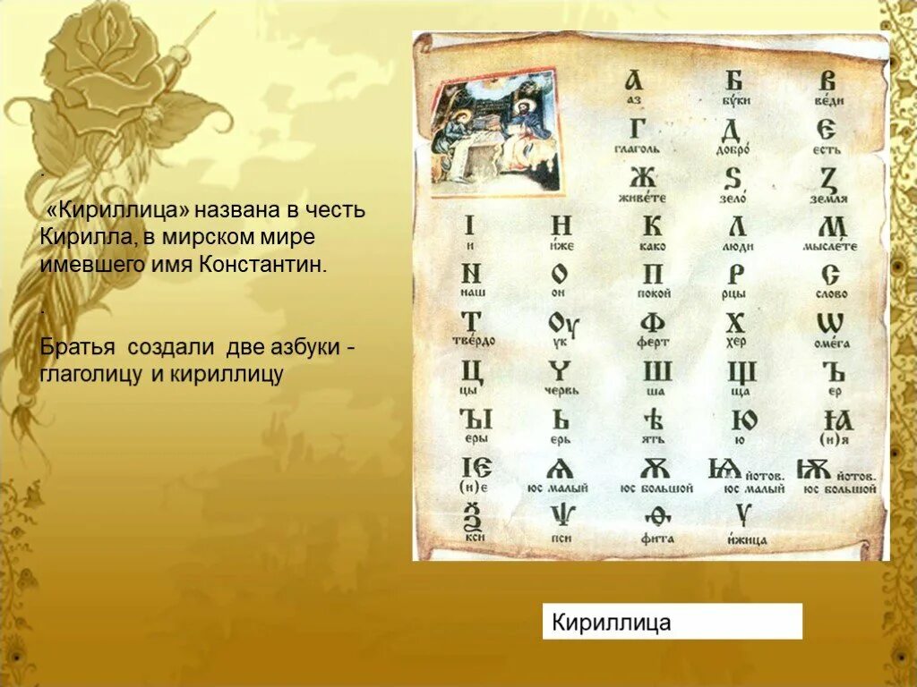 Создавший 2 каталог 3 начав. Глаголица древняя Славянская Азбука.