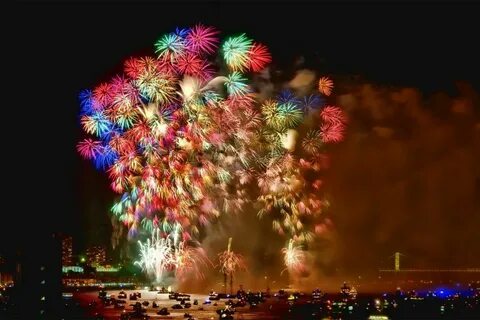 Красивые фейерверки с днем рождения