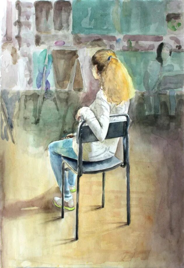 На лавочке живопись. Виктор шмидт художник. Этюд фигуры человека акварелью. Станковая композиция. Мячкина татьяна художник картины.