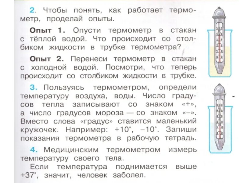 Температура холодной воды в комнате. Опыт с термометром и водой. Опыты с термометром. Опыт с термометром 2 класс окружающий мир. Части термометра 2 класс окружающий мир.