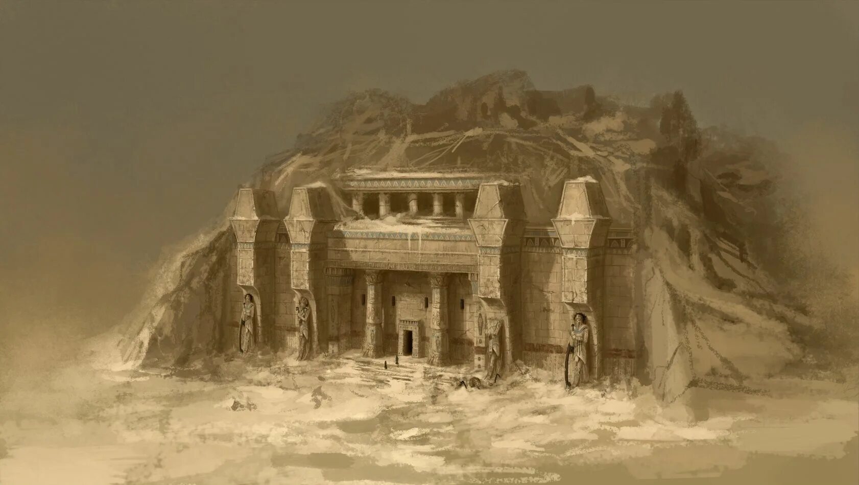 Yung desert temples. Пустынная Гробница ДНД. Пирамиды царей гробниц вархаммер. Египет Гробница концепт арт. Гробница фэнтези.