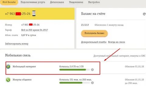 3 гб билайн
