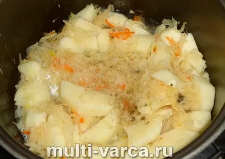 Квашеная капуста с картошкой в мультиварке