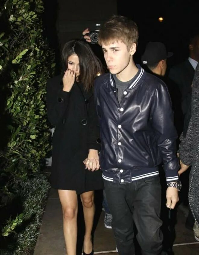 Selena Gomez and Justin Bieber.