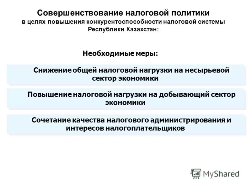 улучшение налоговой системы