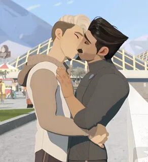 GAY PHOTO: Nimona characters, Ambrosius Goldenloin and Ballister Blackheart...