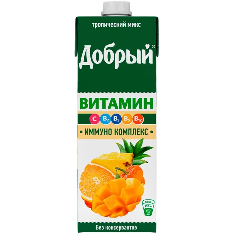 Микс 0. Добрый витамин напиток сокосодержащий ягодный микс 0.95л. Сок добрый витамин иммуно комплекс. Напиток добрый ягодный микс 0.95. Сок добрый тропический микс 0,95л.