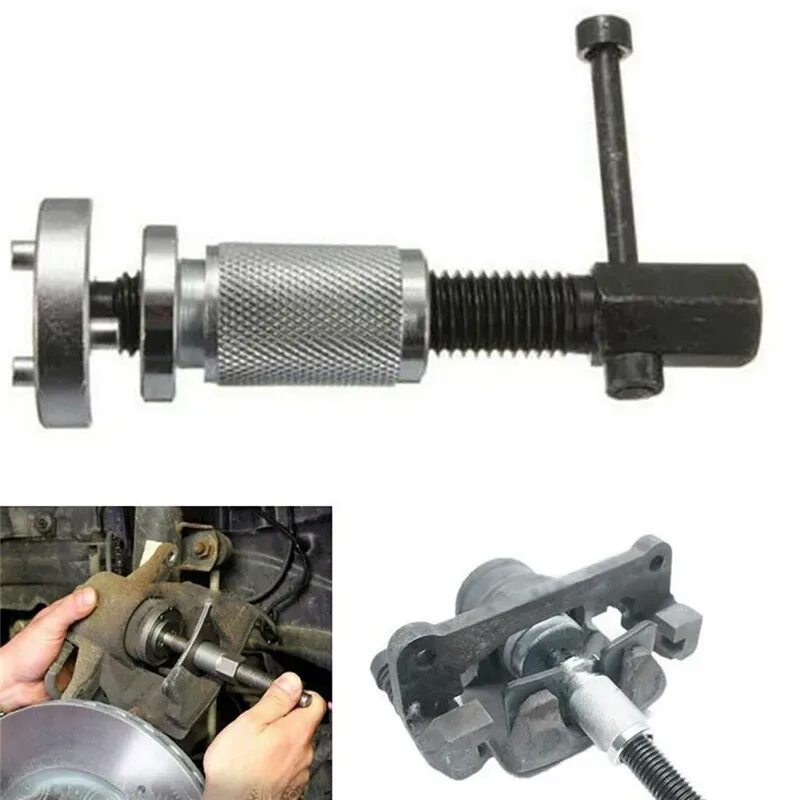Сжимающий цилиндр. Disc brake piston tool. disc brake piston spreader tool. инструмент для перемотки тормозного поршня. инструмент для сжатия тормозного цилиндра суппорта.