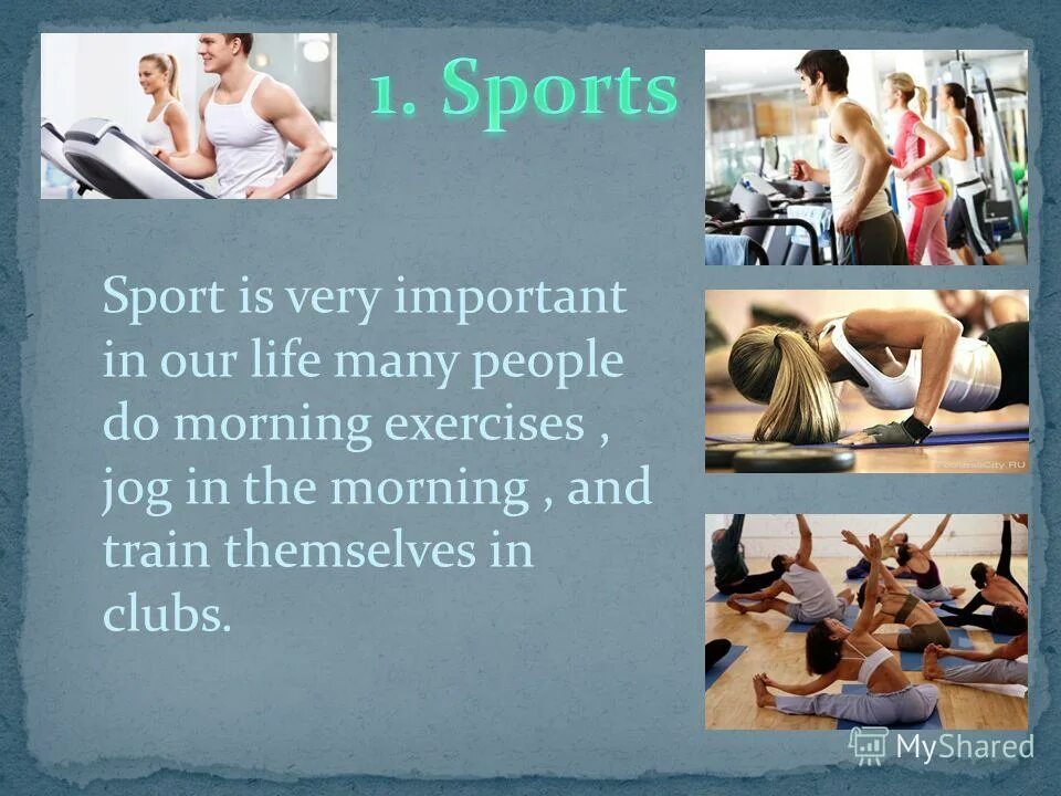 I go to the gym. Go the gym мэм. Sport is very important in our life. Комикс found at the gym. I go to the gym.