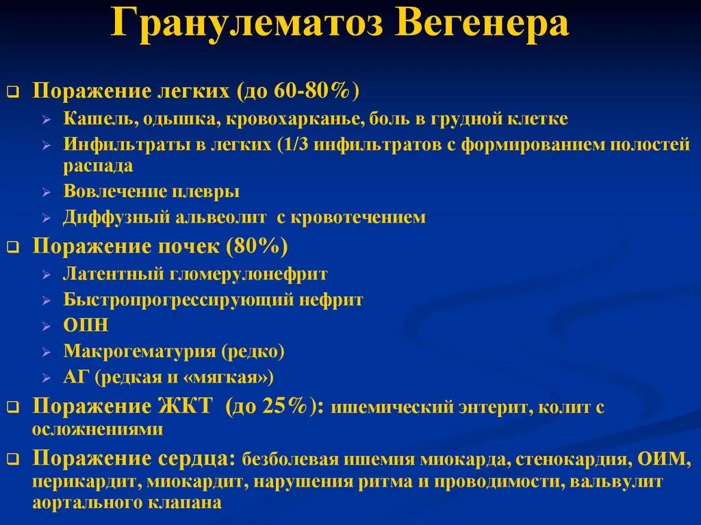 Альвеолит мкб. Осложнения гранулематоза Вегенера. Гранулетомотоз вегерп. Гранулематоз Вегенера клиника. Грамулиматоз Венигера.