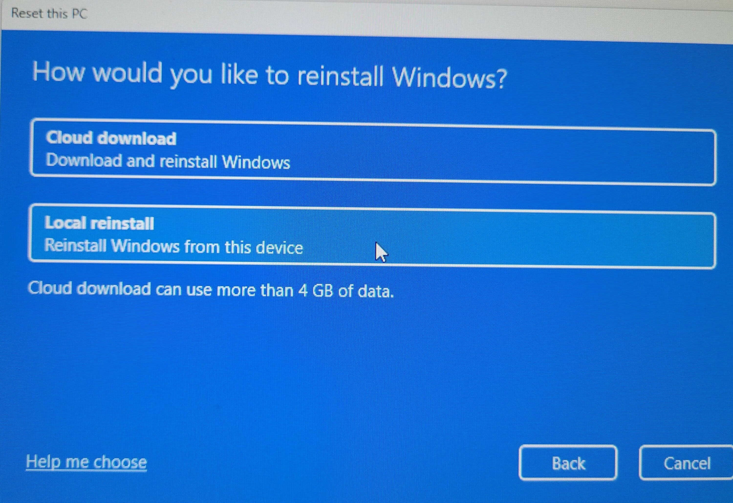 Способ переустановки windows из облака. Windows installer clean.