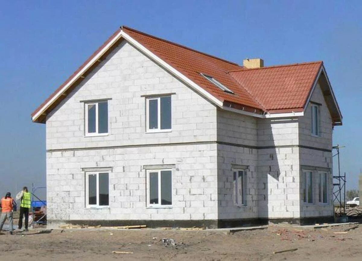 Строительство дома из газосиликатных блоков