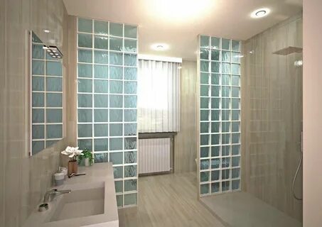 Перегородка из стеклоблоков