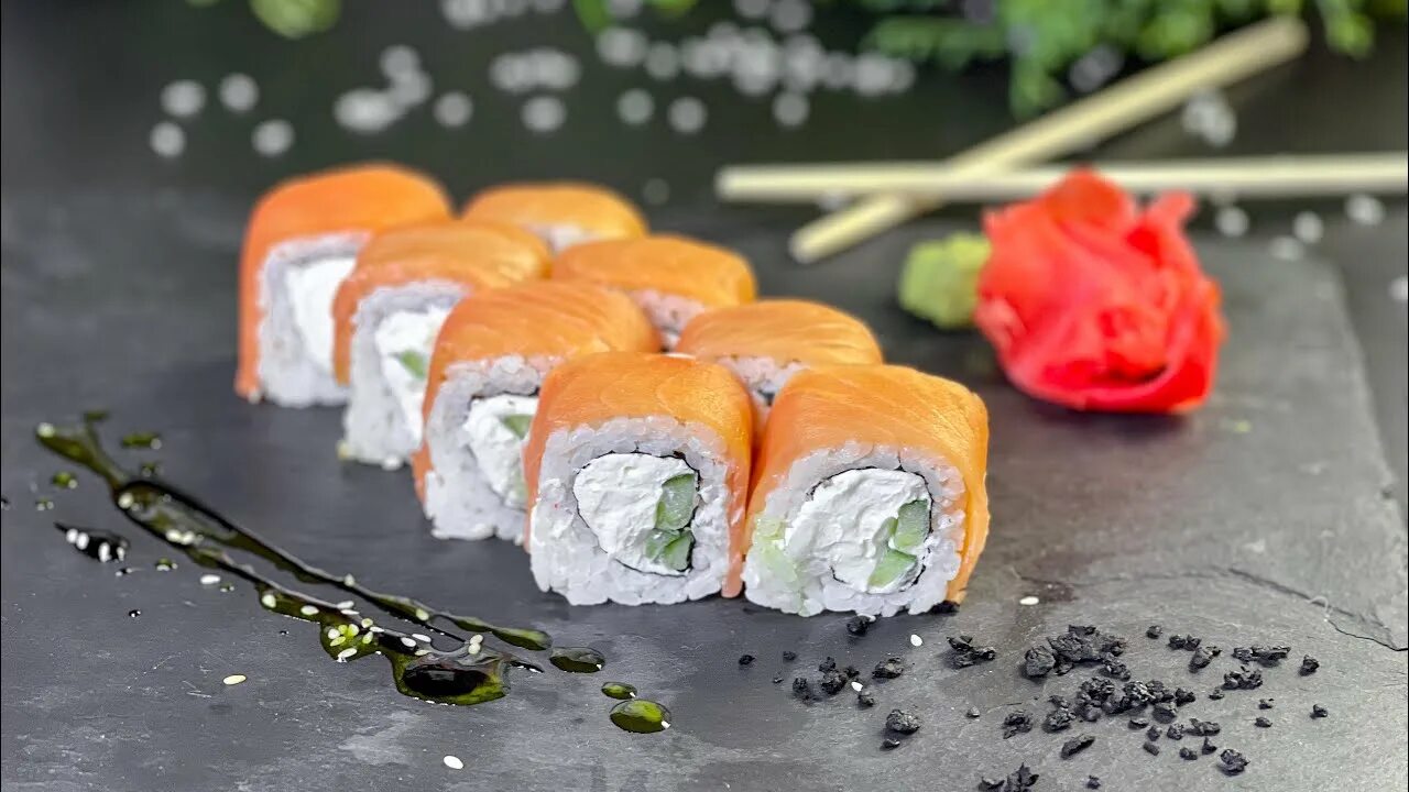 Рис для роллов филадельфия. Вкусные суши филадельфия. Роллы рисом наружу. Видео роллов филадельфия. Видео роллов филадельфия.
