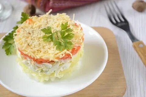 Салат курица картошка морковь яйцо сыр
