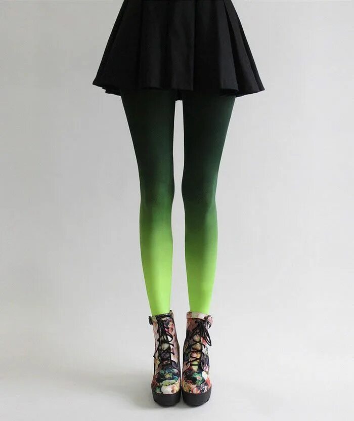 Tonal Green Outfit at Paris Fashion Week