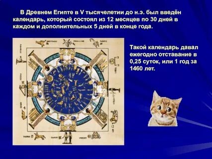 Солнечный календарь египта