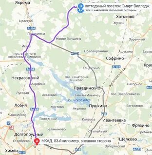Яхромская на карте