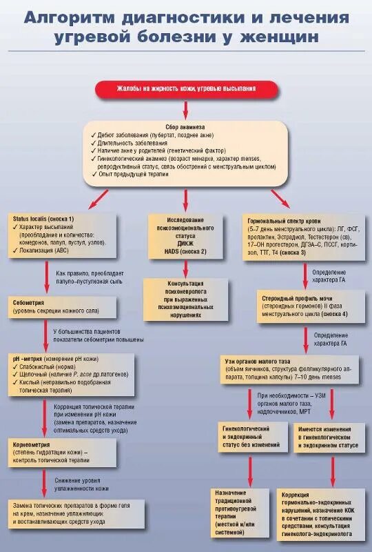 Прыщи на лице какие анализы сдать. Алгоритм диагностики и лечения. Алгоритмы диагностики заболевании. Схемы терапии акне. Схема лечения акне.