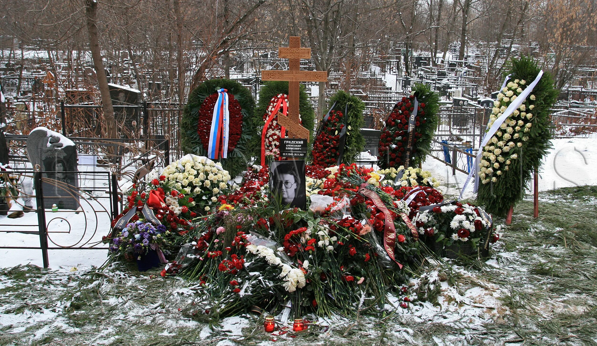 Памятник на могиле градского