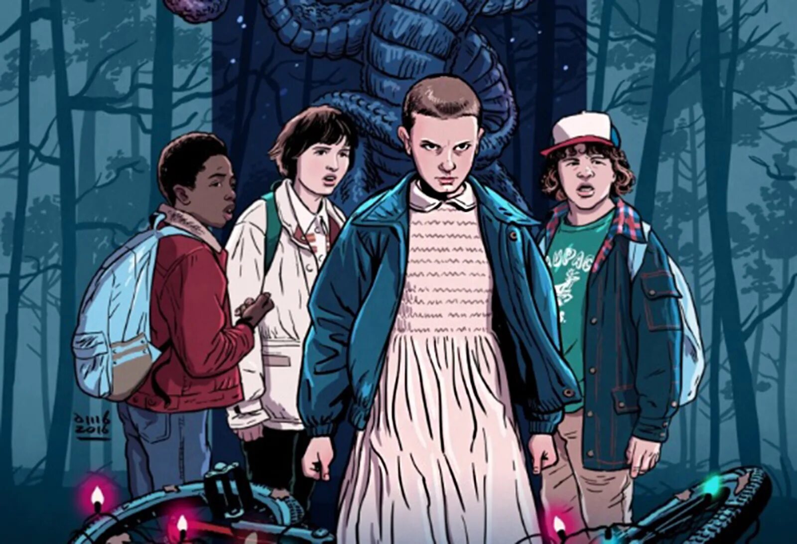 Осд на английском с субтитрами. Stranger things: 1984. Stranger things арт.