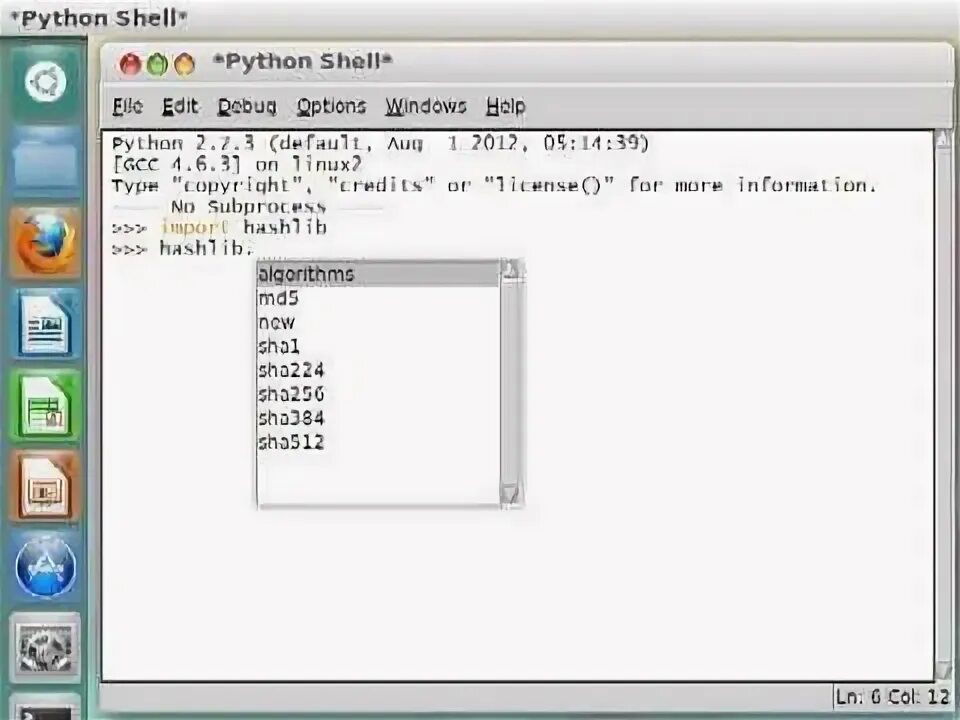 Import hashlib