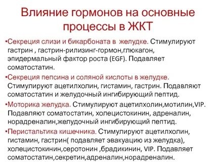 Влияние гормонов на уровень
