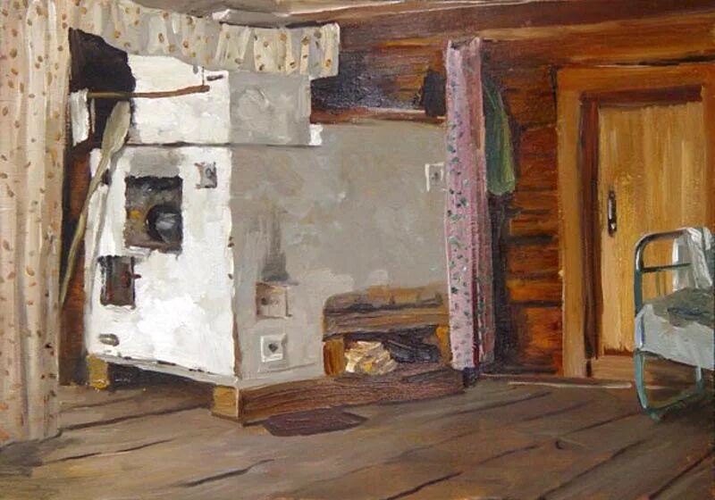 М. Максимов - крестьянская изба 1869. Картина в избе. Коля дмитриев художник акварелист. М.