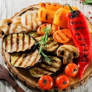 Овощи на электрическом гриле
