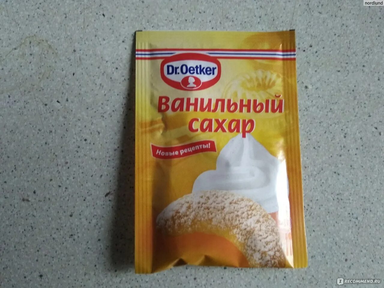 Ванильный сахар тесто