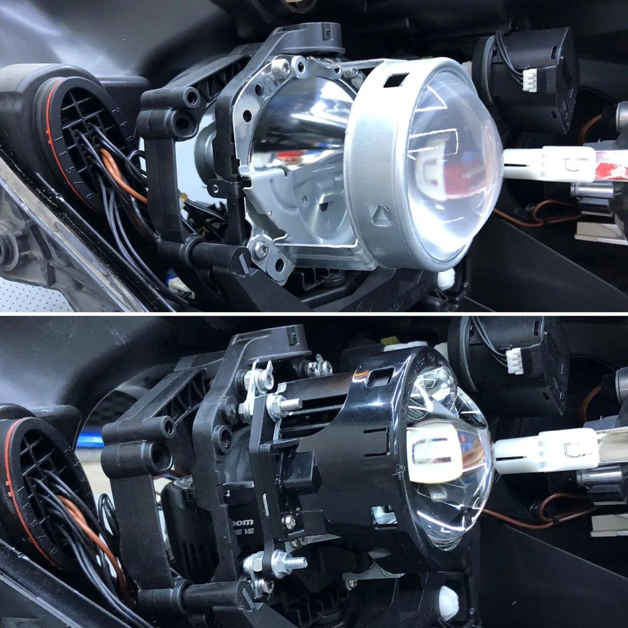 Установка лед линз. Bi led линзы на октавия а5. skoda superb 2 bi led линзы. би лед линзы для шкода фабия 2. qashqai led линзы 3 дюйма.