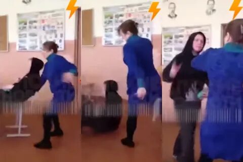 Ученица ударила учительницу