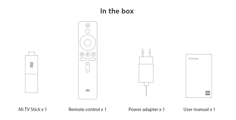 Ми стик как подключить. ТВ-адаптер Xiaomi mi TV Stick Global. ТВ-приставка mi TV Stick eu (pfj4098eu) Xiaomi.